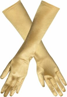 BOLAND BV - Lange goudkleurige handschoenen voor vrouwen - Accessoires &gt; Handschoenen