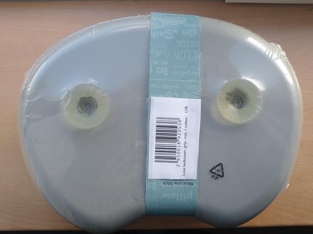 Luxe badkussen - Lichtgrijs- met zuignappen- antislip- nekkussen-ondersteunt nek- comfortabel- ideaal cadeau 3