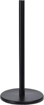 Standaard Keukenrolhouder - Zwart - RVS - 31 cm - Met Verzwaarde Voet - Keukenrol Houder - Anti Slip