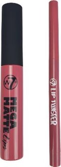 W7 cosmetica / Make up - lip potlood / lipgloss - Roze