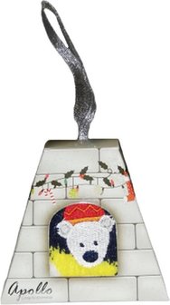 Kerst Giftbox Sokken - Donkerblauw - Ijsbeer - 27-30 - Kersthanger - Kerstcadeau - Kerstsokken - Kerstboom