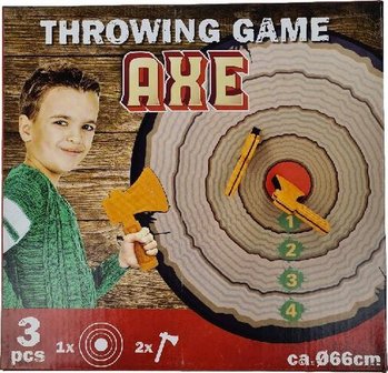 Axe Throwing Game - Hakbijl Gooispel - Multicolor - Kunststof - &Oslash; 66 cm