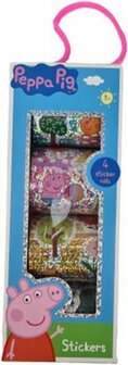 Peppa Pig Stickerbox - Multicolor - Stickers - Kunststof - 4 Rollen - 3+