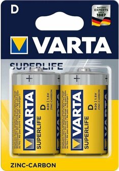 Varta D Mono Superlife batterij - 4 stuks