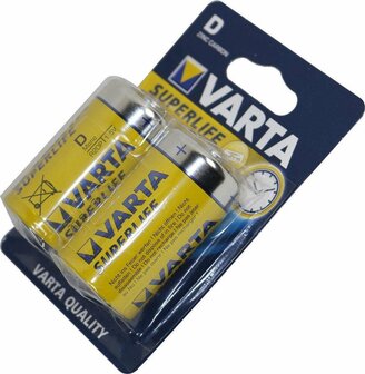 Varta D Mono Superlife batterij - 4 stuks