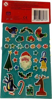 Kerst stickers - Kunststof