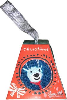 Kerst Giftbox Sokken - Donkerblauw - Rendier - One Size - Kersthanger - Kerstcadeau - Kerstsokken - Kerstboom
