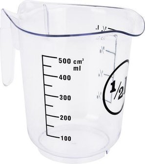 Excellent Houseware Maatbeker - Transparant - 0.5 Liter