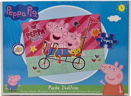 Peppa Pig Puzzel - 24 x 17 cm - 24 stukjes - 3+ jaar - Spelen - Speelgoed - Kinderen
