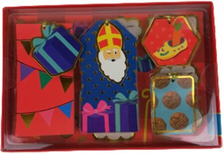 Sinterklaas cadeau labels cadeautje - Multicolor - Papier