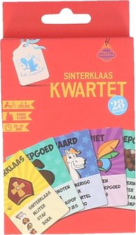 Sinterklaas Kwartet - Multicolor - Papier - 28 Kaarten - 2-4 Spelers