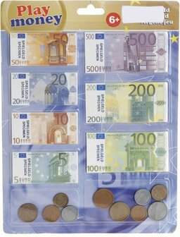 Kinder Speelgeld - Multicolor - Euro - Papier / Polypropyleen - 3+