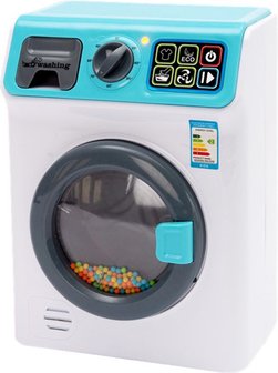 Speelgoed Wasmachine - Multicolor - Met droogfunctie en 4 Wasprogramma&#039;s - Kunststof - 3+