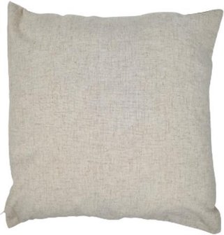 Sierkussenhoes / Kussenhoes JUNE - Beige - Polyester / Linnen / Viscose - 45 x 45 cm