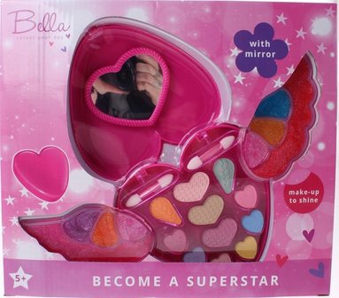 Bella beauty accessoires set - Met mirror - Kinderset - Make Up - Multicolor