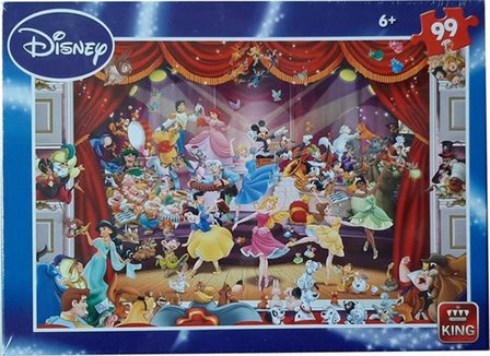 Grote Disney Puzzel - Multicolor - Karton - Theater - 99 Stukjes - 33 x 22 cm - Vanaf 6 jaar