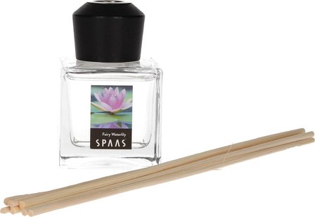 SPAAS Fairy Waterlily geurstokjes - Multicolor - Glas / Hout - 50 ml - Geurstokjes - Cadeau - Geur - Kerstcadeau - Sinterklaasc
