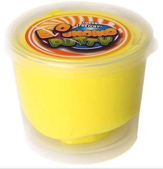 Bouncing Putty stuiter slijm - Geel - Kunststof - 35g - Slijm - Putty - Stuiterbal - Speelgoed - Cadeau