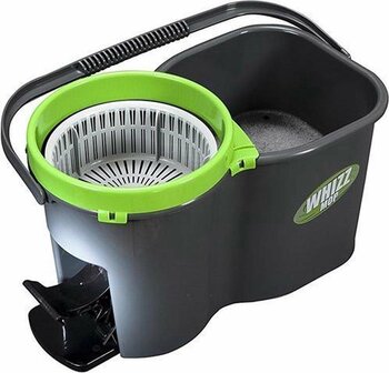 Schoonmaak Whizz Mop Losse mop Dweil - Losse mop voor roterende mopset - Wit / Groen - Set van 2