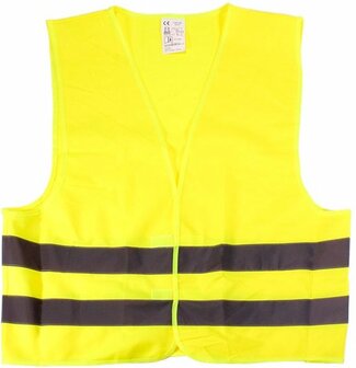 Veiligheidshesjes reflecterend - Geel / Zilver - Polyester - Maat XL - Set van 2 - Veiligheidshesje - Auto - Autopech - Veiligh