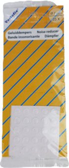 Geluiddempers - Transparant - &oslash; 7 mm - 2 x 25 stuks - Set van 2 - Geluid - Demper