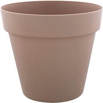 Kunststof Bloempot / Tuinpot / Pot / Bloembak CONOR - Pebble - Kunststof - &Oslash; 25 cm - Maat M