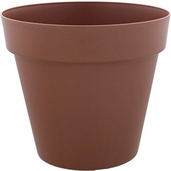 Kunststof Bloempot / Tuinpot / Pot / Bloembak CONOR - Kaneel Bruin - Kunststof - &Oslash; 25 cm - Maat M
