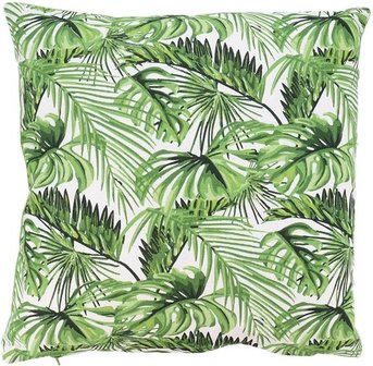 Deze sierlijke kussenhoes is perfect om elke bank een beetje op te fleuren. De kussenhoes is gemaakt van 100 % katoen en heeft 