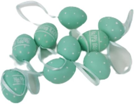 Hangeitjes Pasen - Mint - Set van 9 - Easter - Feest - Decoratie