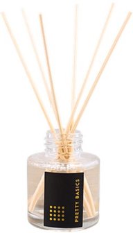 Geurstokjes set SOLANGE - Sandal Wood - Glas / Kunststof - Geurstokjes + 10 homemade waxmelts - Rituals Inspired - Cadeau