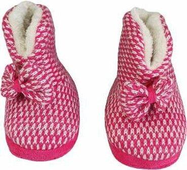 Baby Pantoffels - Roze - Maat 18 / 19 - Pantoffels Dames &ndash; Pantoffels meisjes - Warme pantoffels &ndash; Sloffen - Slof