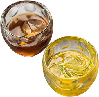 Luxe espresso kop en schotel ITALIANO - Likeurborrelglas met schotel - Glas / Acryl - Transparant - Set van 2 - Glas - Drinkgla