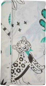 Tafelkleed LIDWINA jungle print - Wit / Multicolor - Papier - 180 x 130 cm