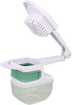 Multi snijset - Wit / Groen - Kunststof / Metaal - 3 Snijstanden - 5 Delig - Snijmachine - Groentesnijder - Snijder - Fruitsnij