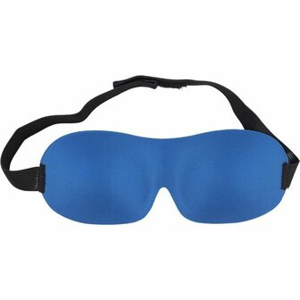 Oogmasker JIDION - Nachtmasker - Reismasker - Blauw - Kunststof - 20 cm