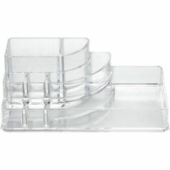 Make-Up Organizer - Transparant - Kunststof - 17 x 9 x 7 cm