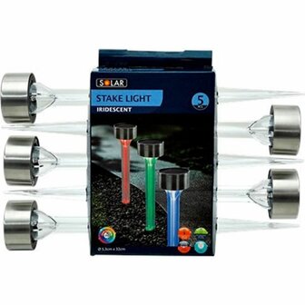 Tuinbeeld - Iridescent Lamp Tuinaanstekers - Tuinlampen - Set van 5 - Kleurveranderend Lichteffect