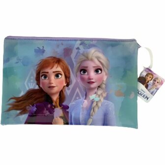 Disney Etui Elsa Frozen - 24x15cm - Multicolor - School - Tekenen - Schrijven - Pennen - Stiften