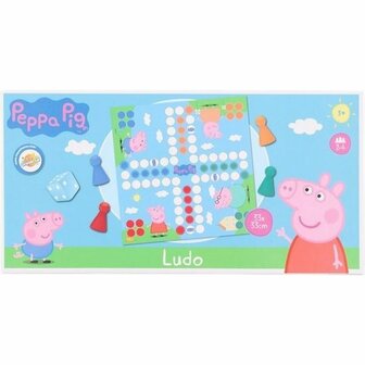 Mens erger je niet Peppa Pig Bordspel - Blauw - 2 tot 4 Spelers - 33 x 33 cm - Vanaf 3 jaar