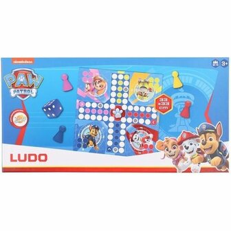 PAW Patrol Bordspel Mens erger je niet - Blauw - 2 tot 4 Spelers - Ludo - 33 x 33 cm - Vanaf 3 jaar