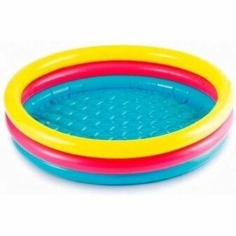 Kinderzwembad met kleurenprint - Multicolor - &Oslash; 100 cm - Kinderen - Jongens - Meisjes - Baby - Peuter - 3 tot 6 jaar - P
