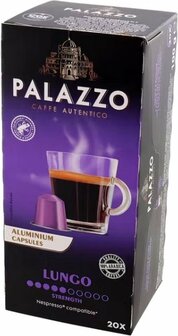 Koffiecups Cafe Autentico LUNGO 2 x 20 cups - Koffiecapsules - Gebrande gemalen koffie in cups - Geschikt voor NESPRESSO &amp;#x00a