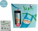 Sloth Party Set - Multicolor - Karton / Kunststof - 24 x 10 x 24 cm - Voor 8 Personen