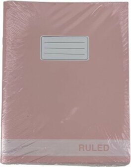 Schriften gelijnd A5 JOELLA - Roze / Wit - Papier - 16,5 x 21 cm - 5 Stuks - Schoolschrift - Schrift - Back To School - School 