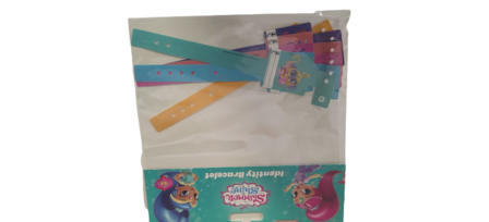 Naambandjes Shimmer &amp; Shine - Armband -  Multicolor - 6 stuks - Bracelet  - kindveiligheid - child safety / SOS Bandjes / I