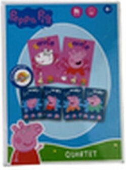 Peppa Pig Quartet spel - Roze / Multicolor - Karton - 2-4 spelers - Vanaf 4 jaar - Spel - Kaartspel - Speelgoed - Spelen - Kwar