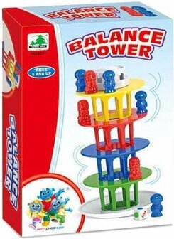 Balance Tower Spel - Multicolor - Balans Spel - Kunststof - 3 +