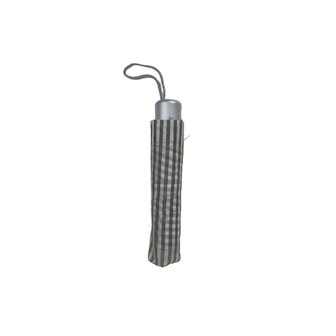 Opvouwbare Mini Paraplu JIM Strepen patroon -grijs/wit - Kunststof / Metaal - L 52 cm - Regen - Herfst - Paraplu