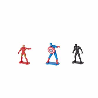 Iron man - Captain America - Black Panther - Actie figuur - Set van 3 - 15 cm - Avengers