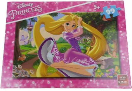 Disney Princess Puzzel Rapunzel - Roze / Multicolor - Karton - 99 Stukjes - Vanaf 5 jaar - Puzzel - Disney - Speelgoed - Cadeau